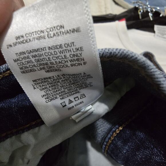 Express Floral Embroidery Jean Shorts Women Sz 2 Distressed Cutoffs Boho Cottage - Picture 8 of 13